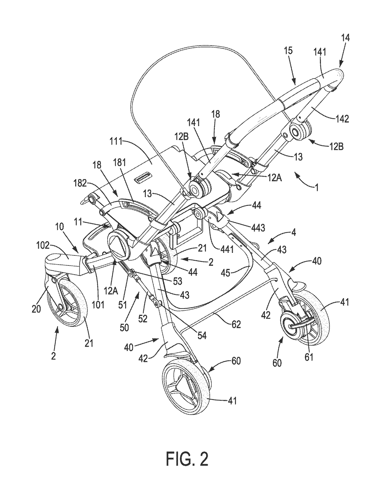 Stroller frame