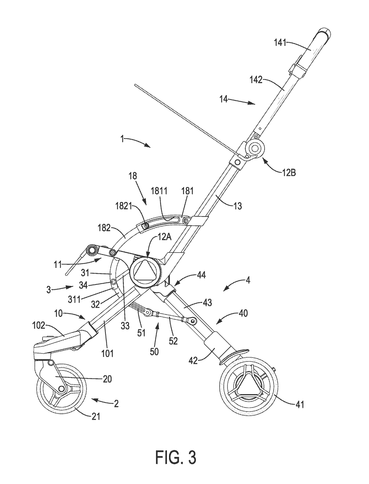 Stroller frame