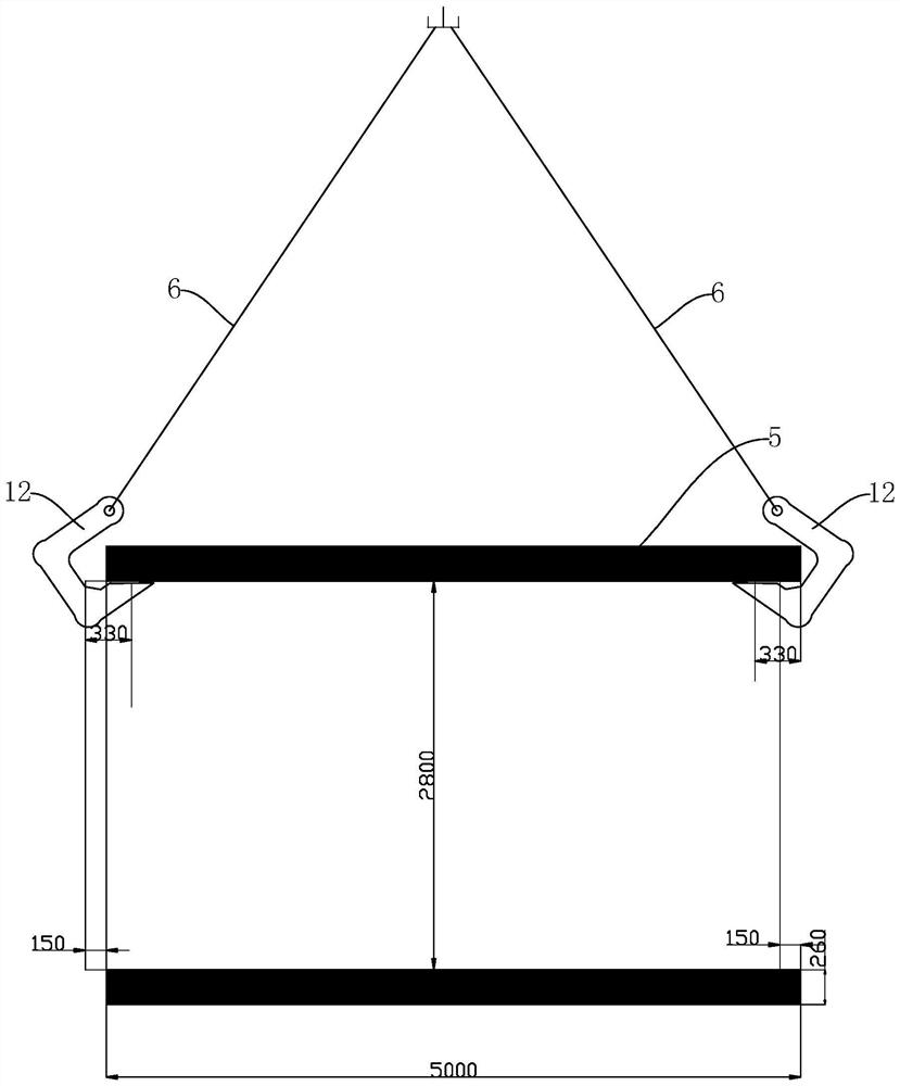 Large-diameter pipe joint hoisting fixture