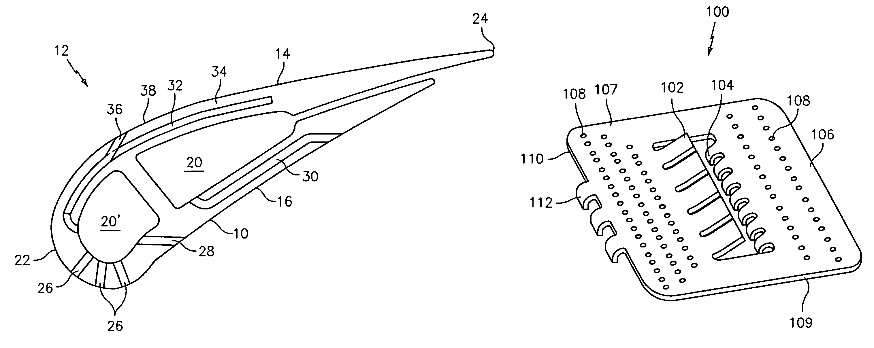 Microcircuit cooling for vanes