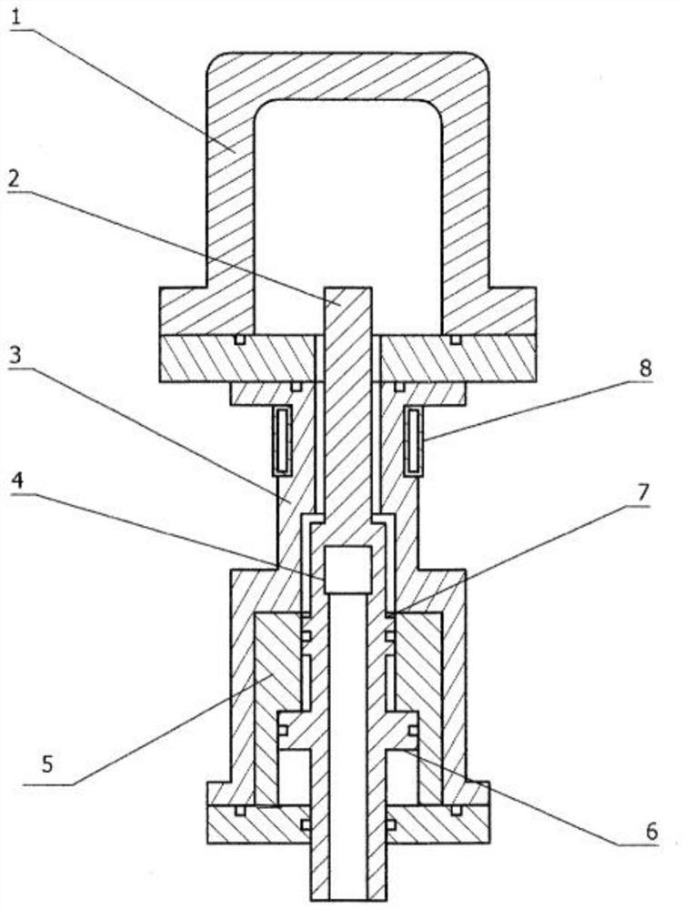 Force measuring device suitable for extreme multi-factor coupling environment