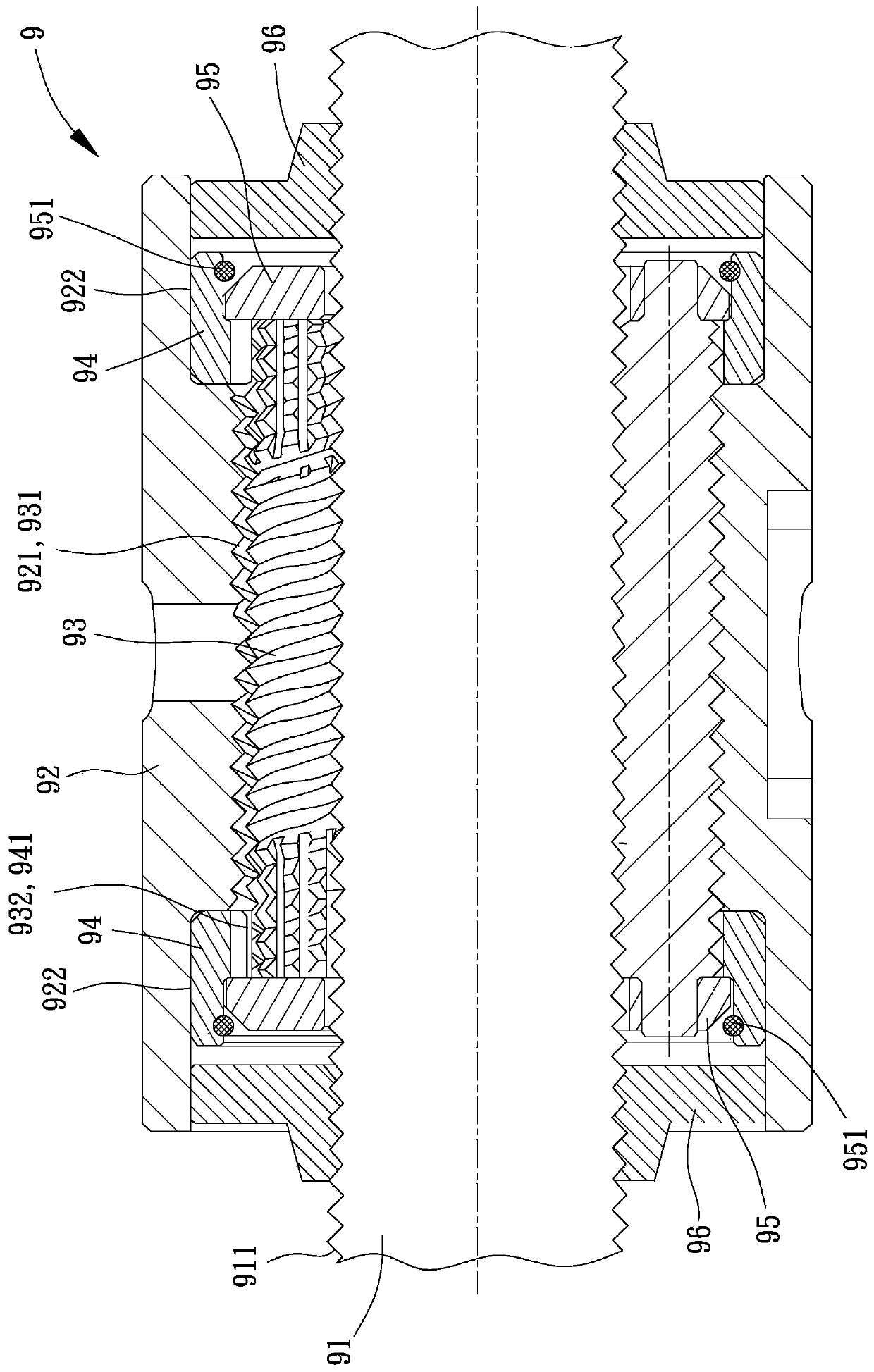 Planetary screw and toolroom machine with planetary screw