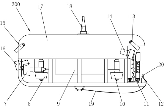 Underwater object lifting device