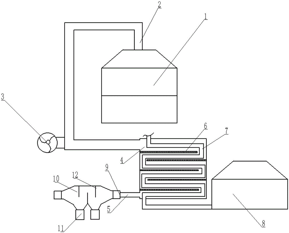 Rotary kiln waste heat recovery apparatus