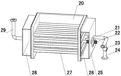 Powdered carbon quick low-temperature combustion smoldering device of biomass briquette combustion device