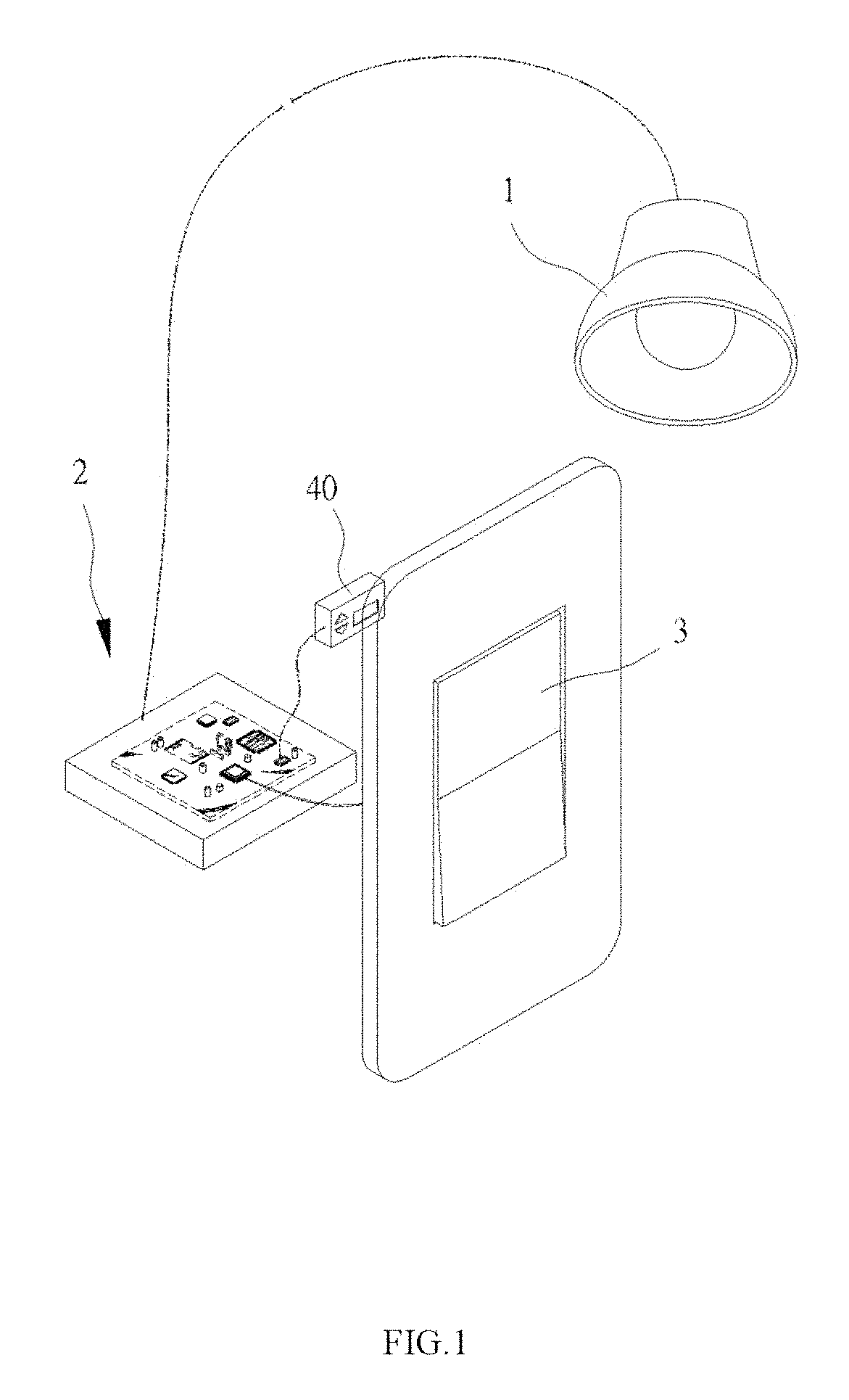 Control set for adjusting light source