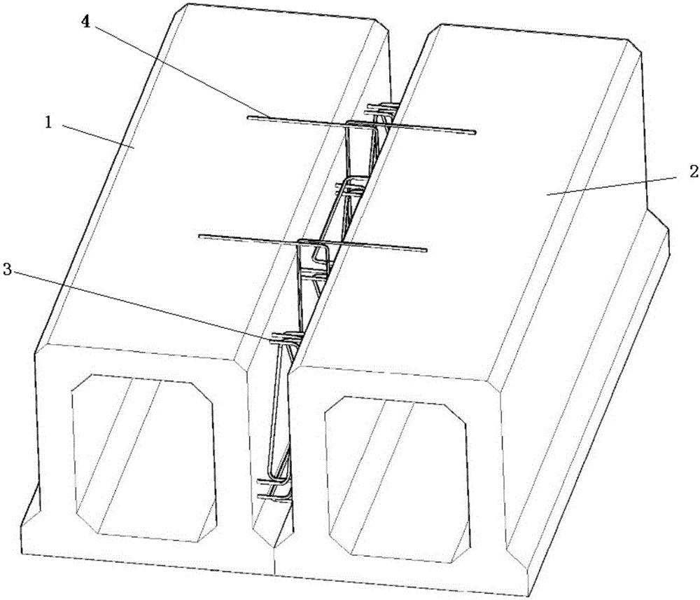 A joint structure and arrangement method of hinged steel bar connectors for concrete girder bridges