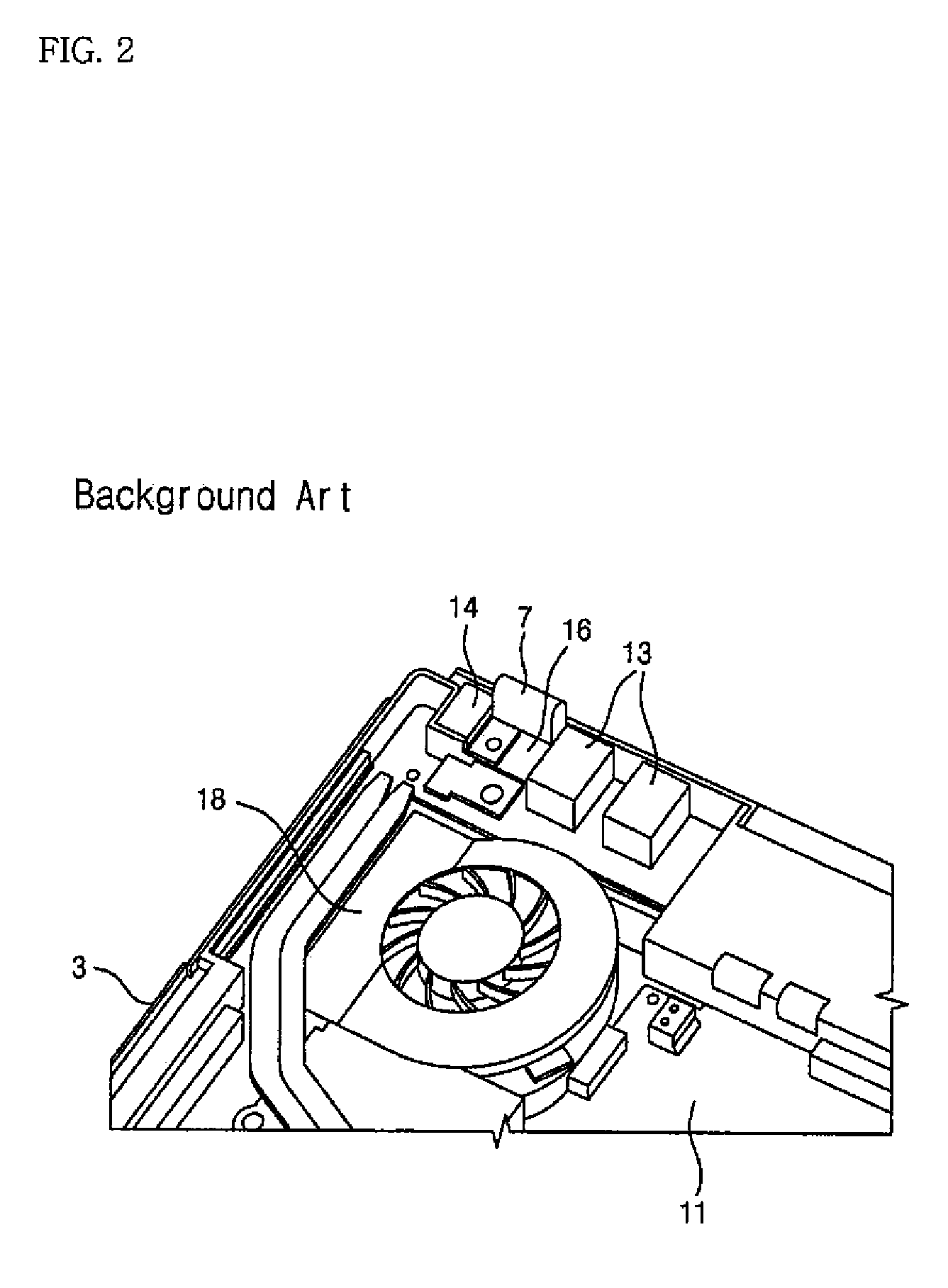 Hinge frame for portable computer and structure for mounting the same