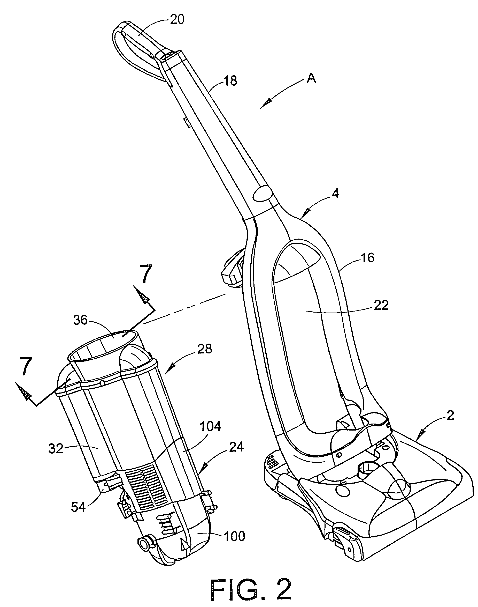 Vacuum cleaner with noise suppression features