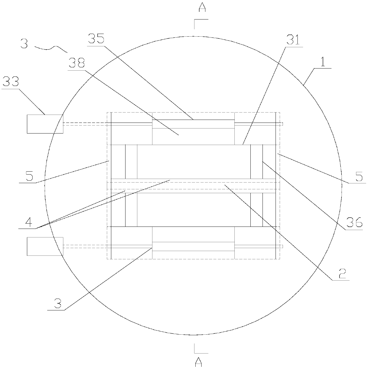 Two-swing-door water regulation mechanism