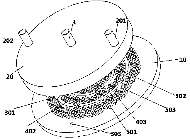 Circular-structure plate heat exchanger for controlling flow by comparing adjacent temperatures