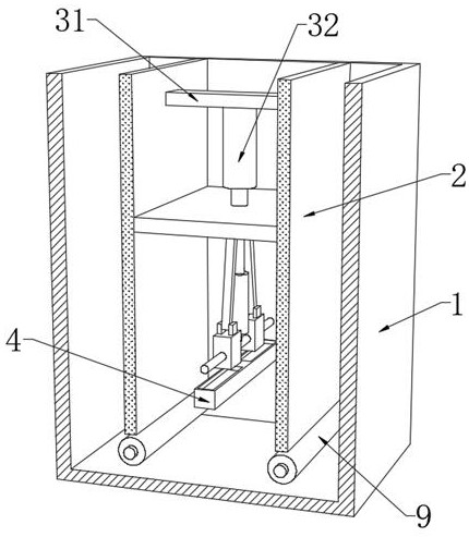 High-efficiency smoothing type dyeing device for knitted fabric