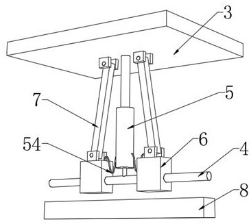 High-efficiency smoothing type dyeing device for knitted fabric