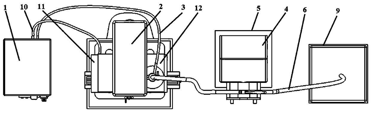 Device for carrying out combined machining on plane by electrolytic magnetic force