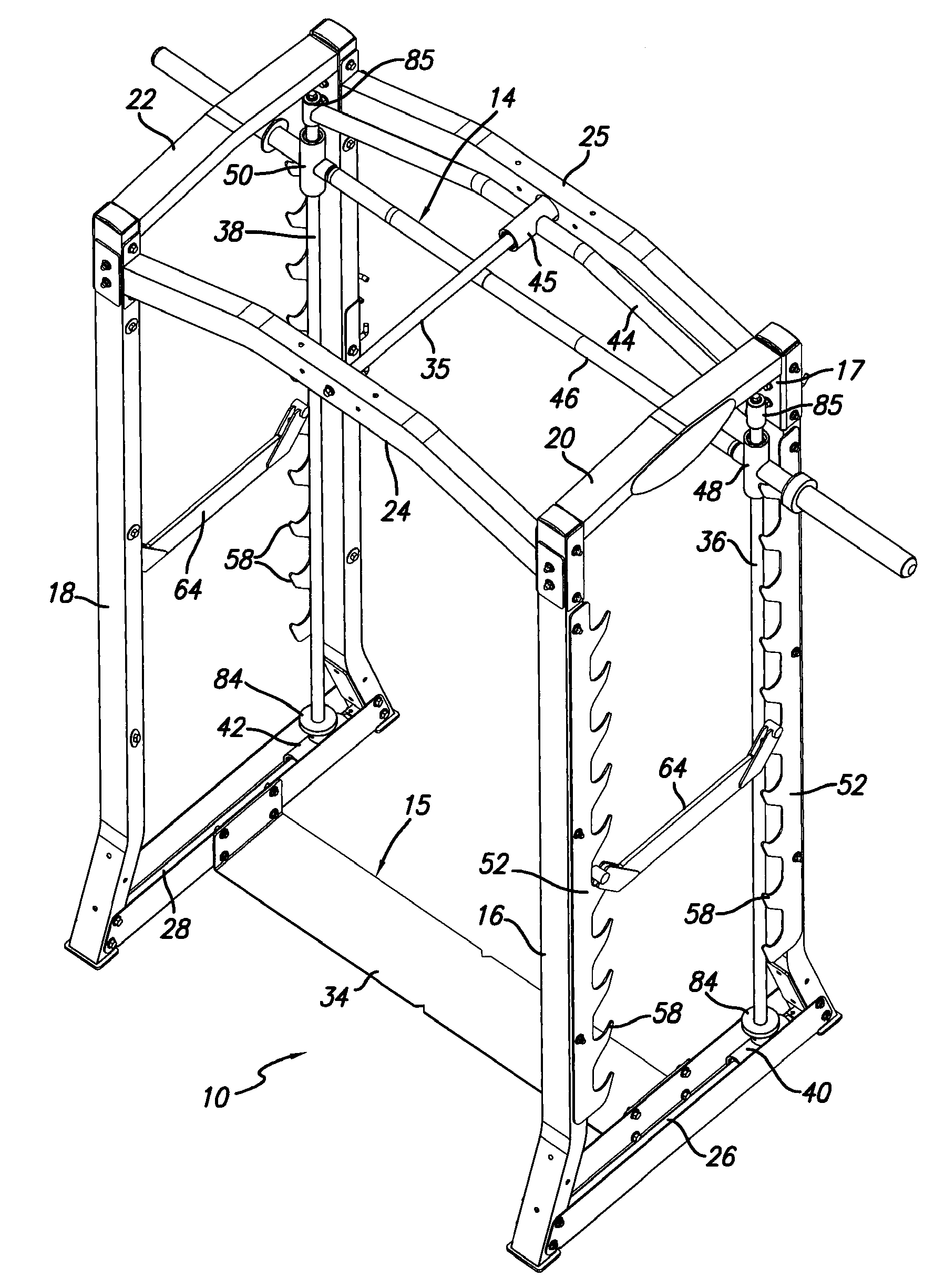 Dual action weightlifting machine