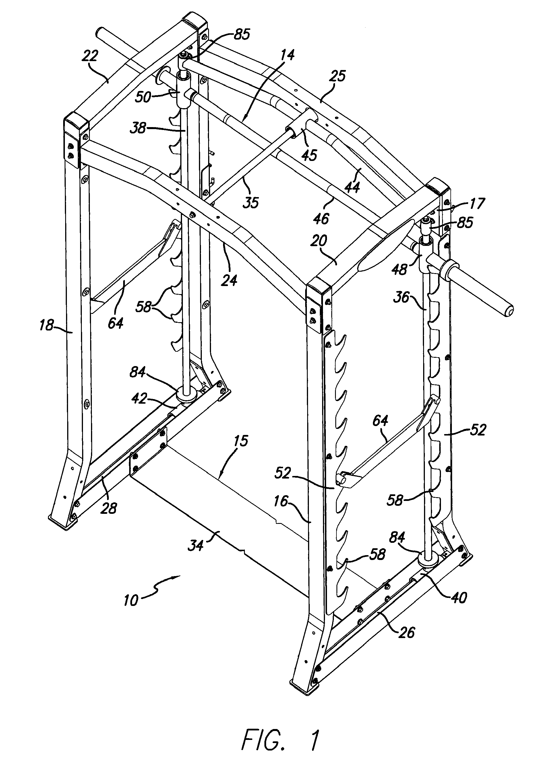 Dual action weightlifting machine