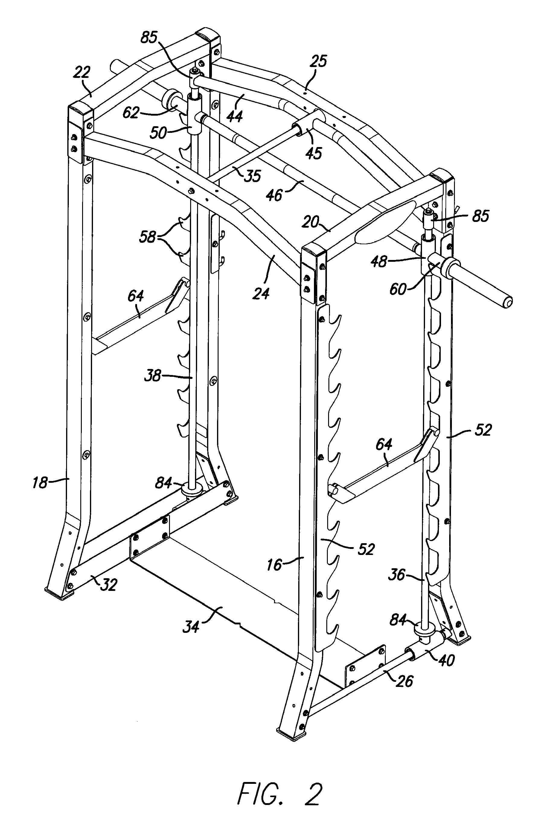 Dual action weightlifting machine