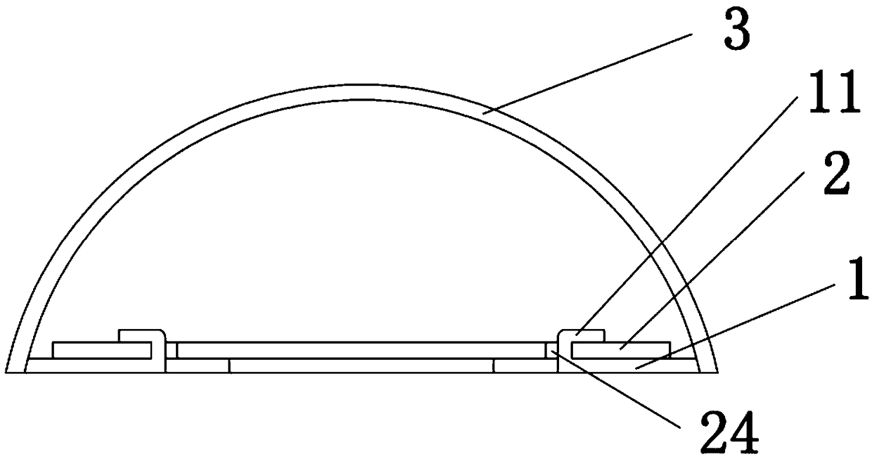 Buckle type LED light source drive integrated lamp