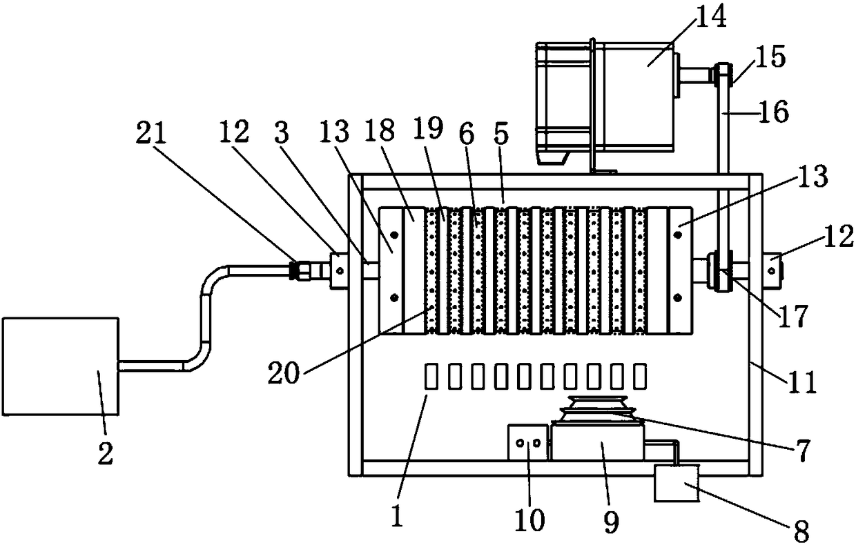 Aligned nanofibrous yarn preparing device and using method thereof