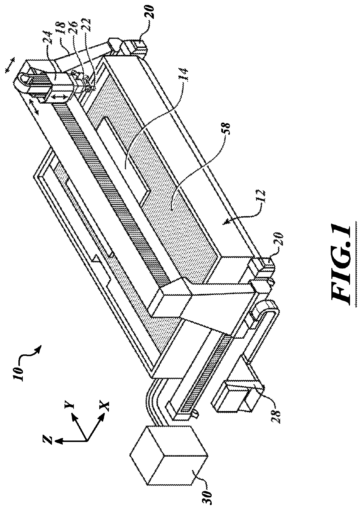 Catcher tank assembly of waterjet cutting system