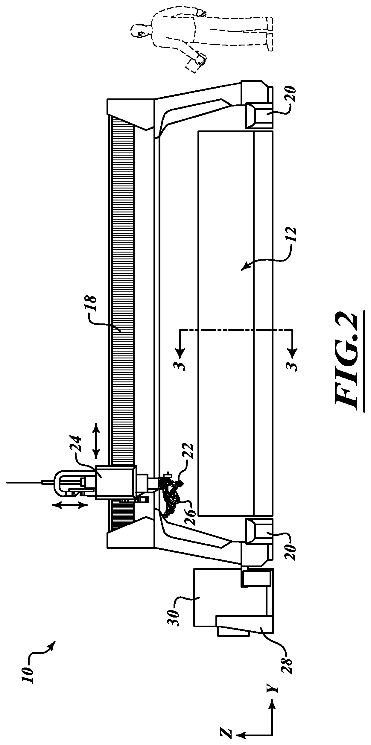 Catcher tank assembly of waterjet cutting system