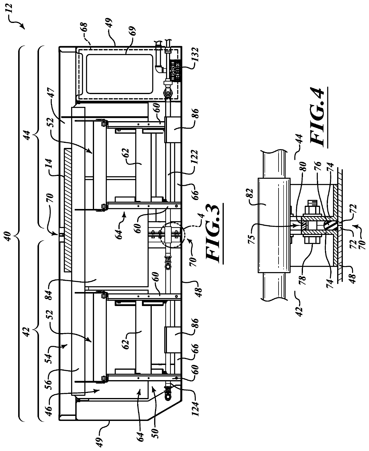 Catcher tank assembly of waterjet cutting system