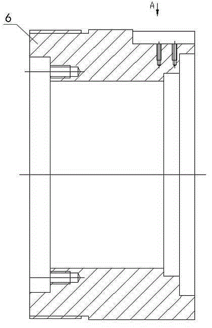 Vibration reducing supporter of deep hole machining cutter bar