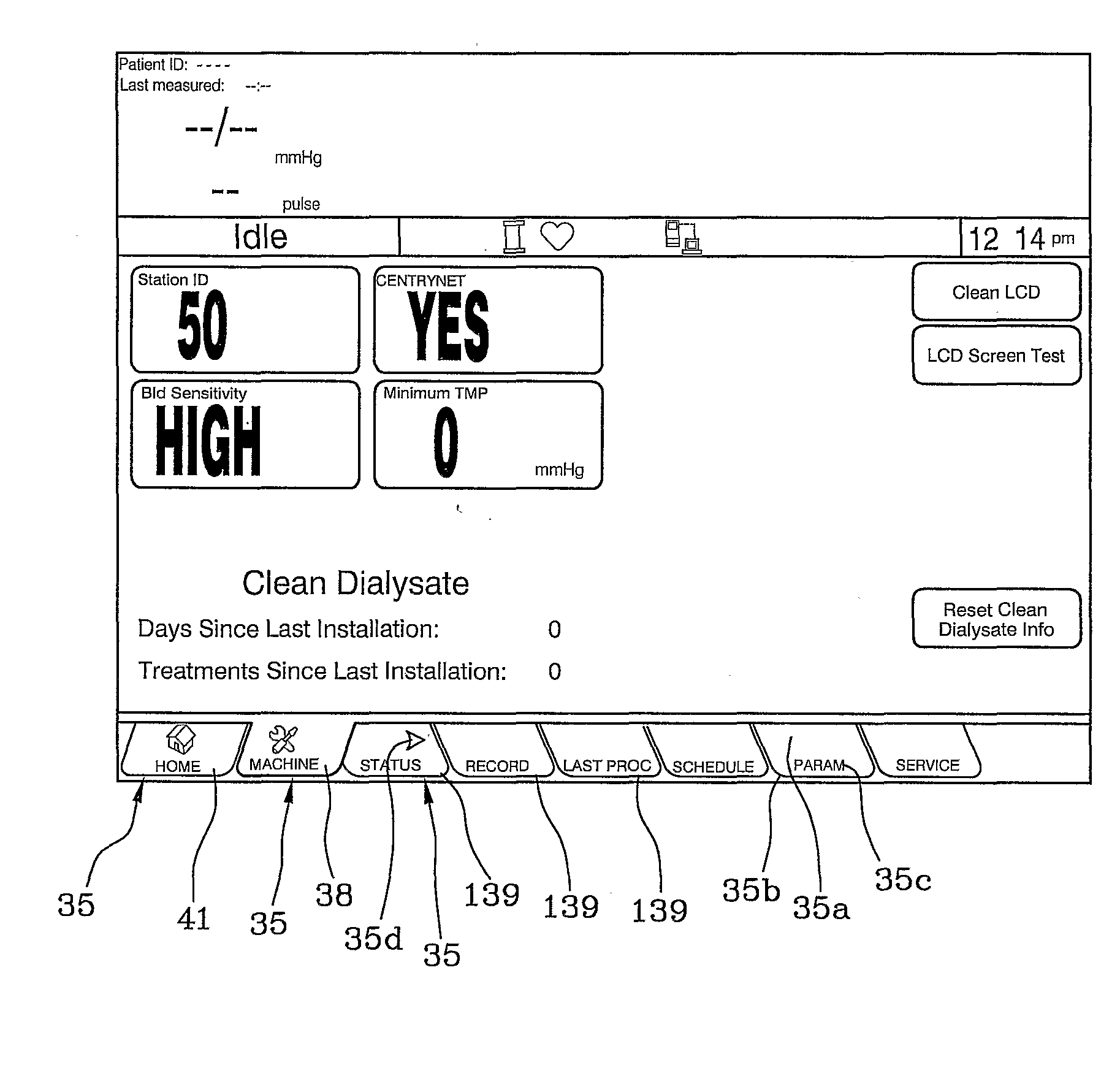 Medical Apparatus and User Interface for a Medical Apparatus