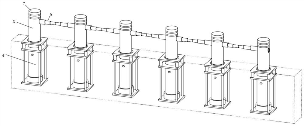 Intelligent joint defense lifting roadblock system