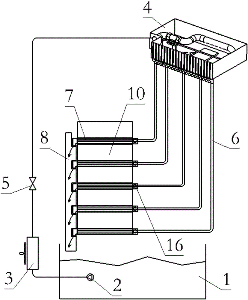 Gravity-based oil spraying distribution method and oil spraying separation apparatus