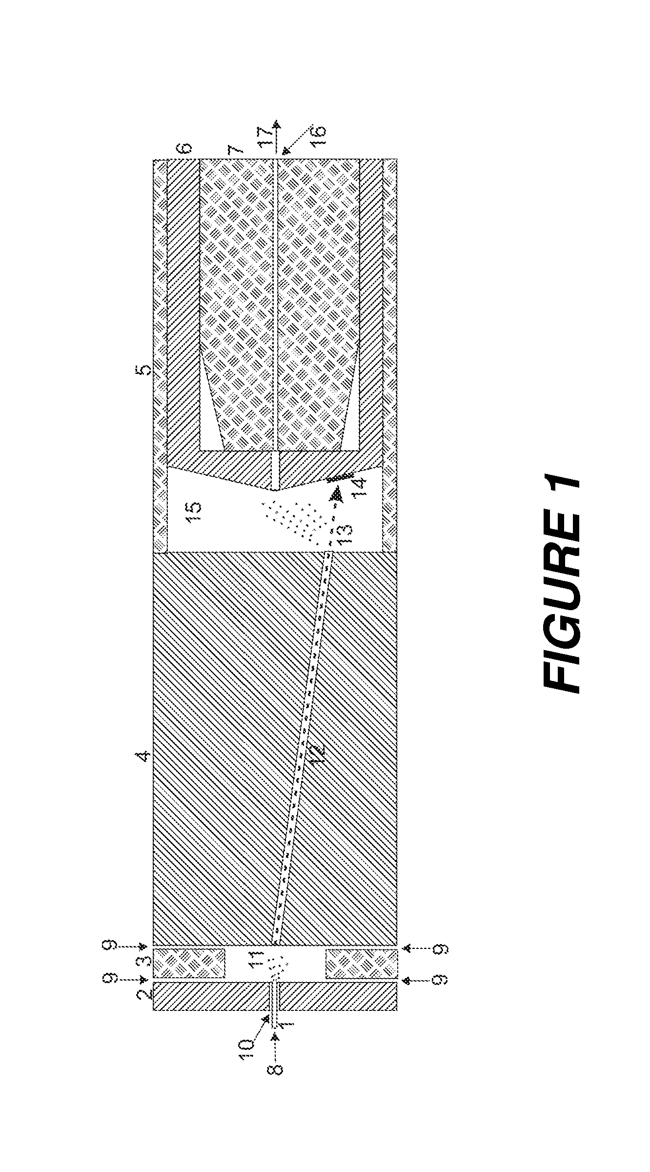 Off-axis channel in electrospray ionization for removal of particulate matter