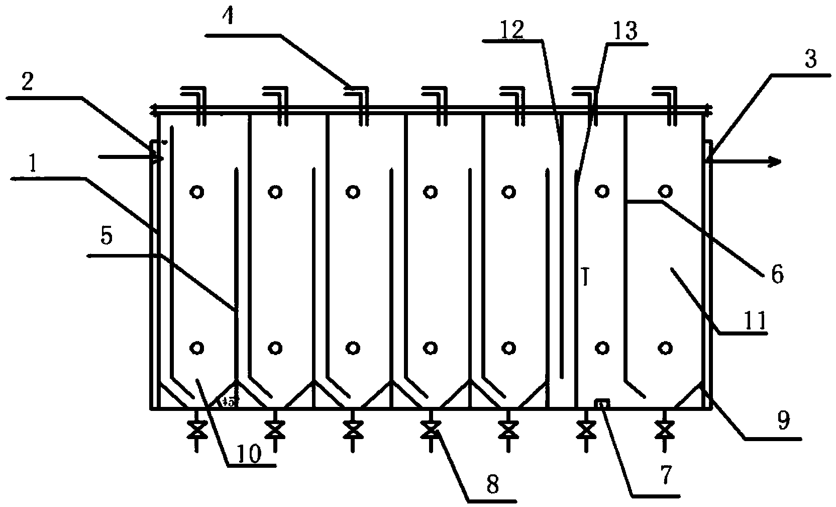 Anaerobic-aerobic baffled reactor