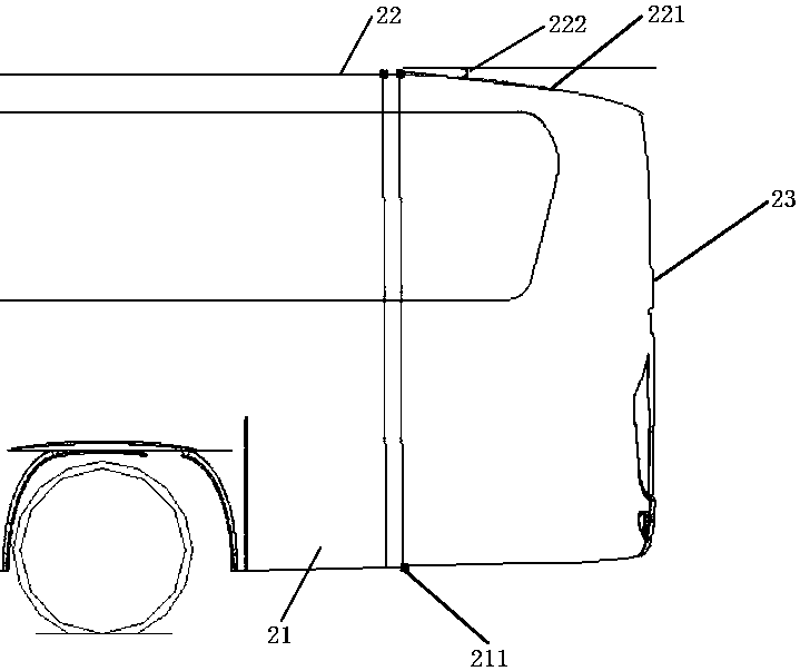 Body frame and low-wind-resistance passenger car