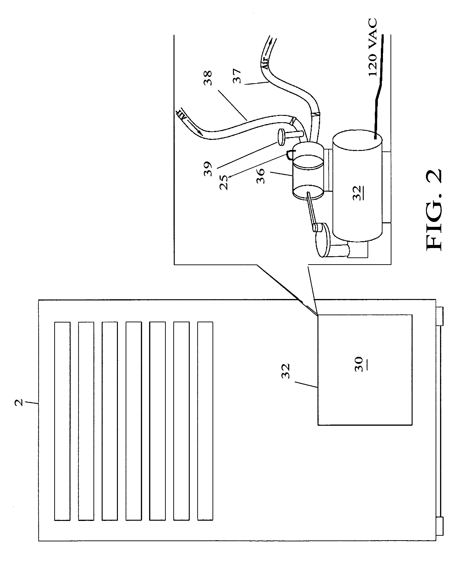 Refrigerator with integral vacuum sealer