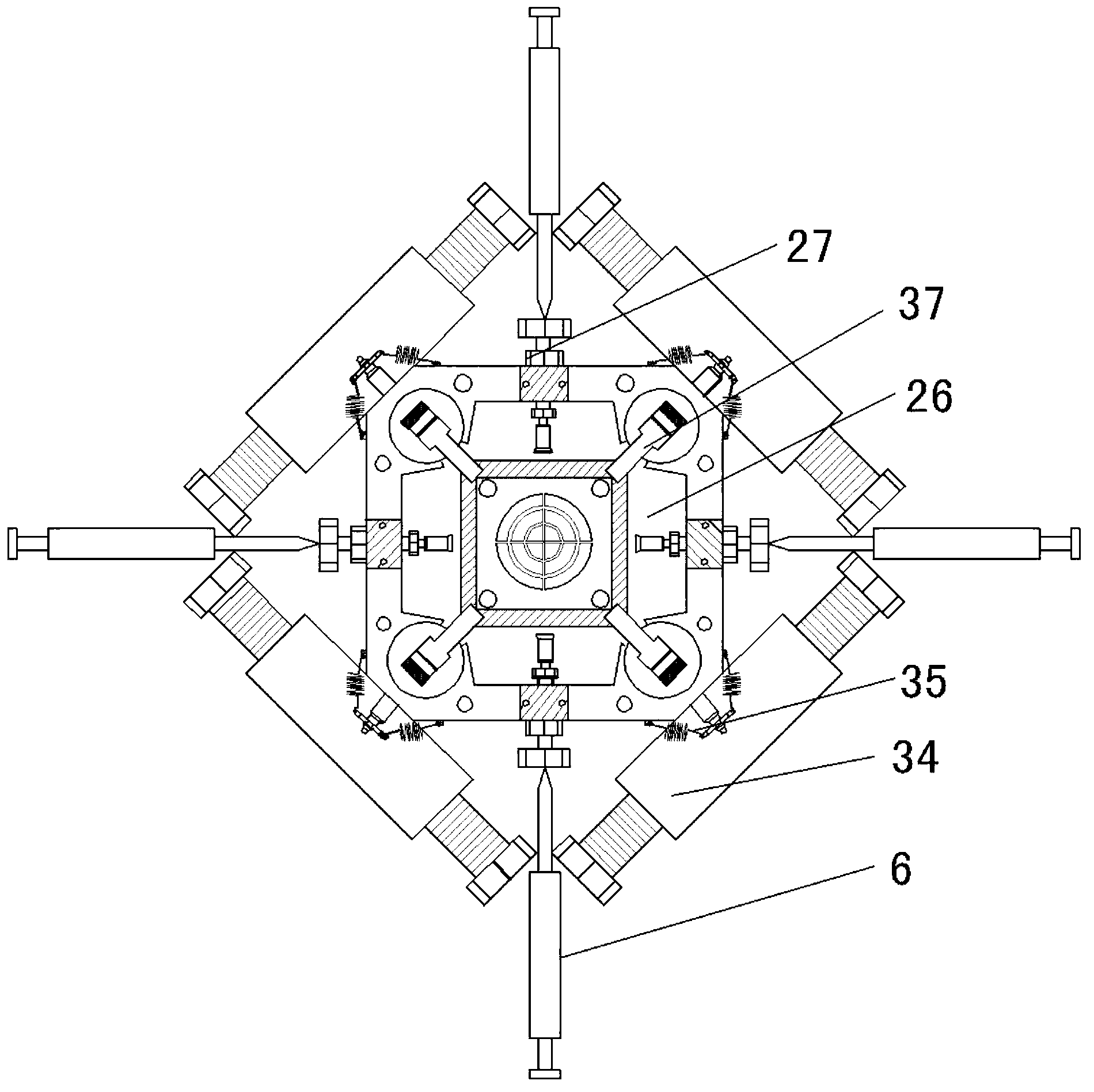 True triaxial apparatus of unsaturated soil