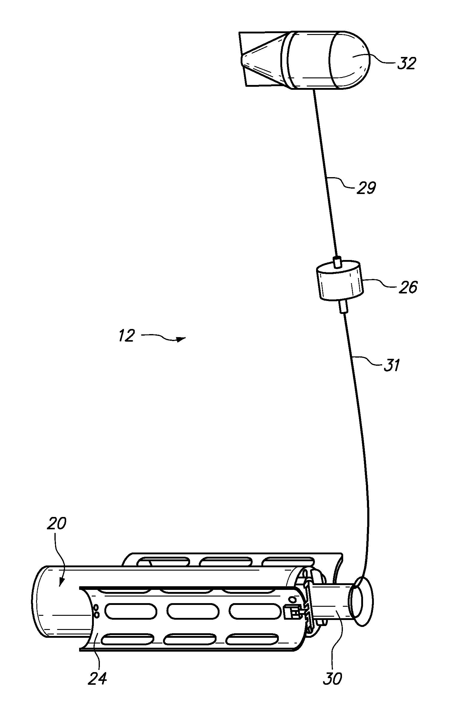 Underwater network having buoyancy compensation and anchoring systems