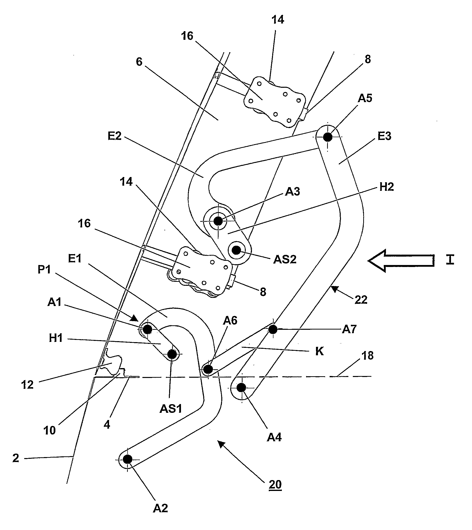 Aircraft Door Arrangement With an Aircraft Door That Swings By 180