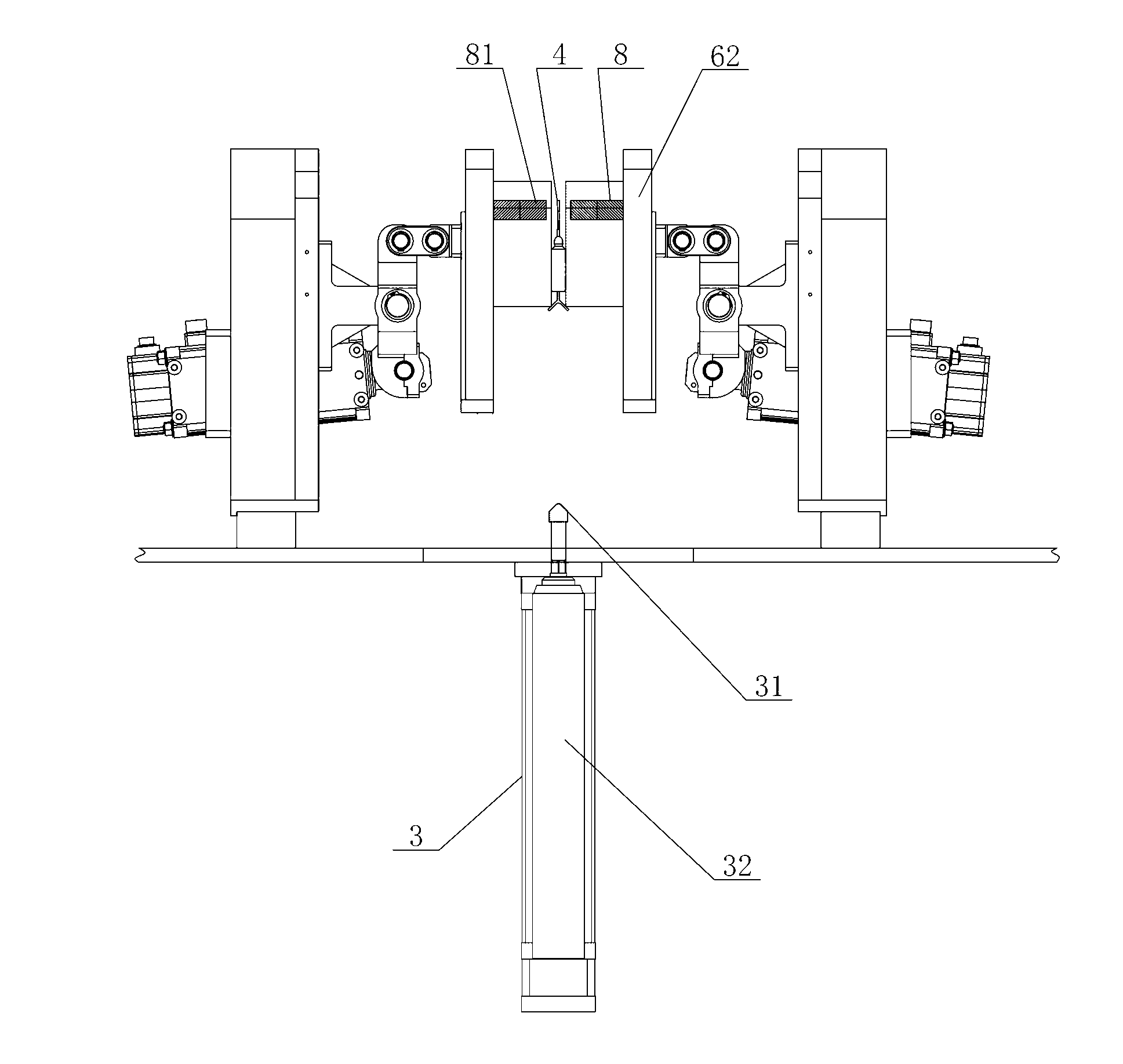 Blowing, filling and sealing integrated machine for plastic ampoule