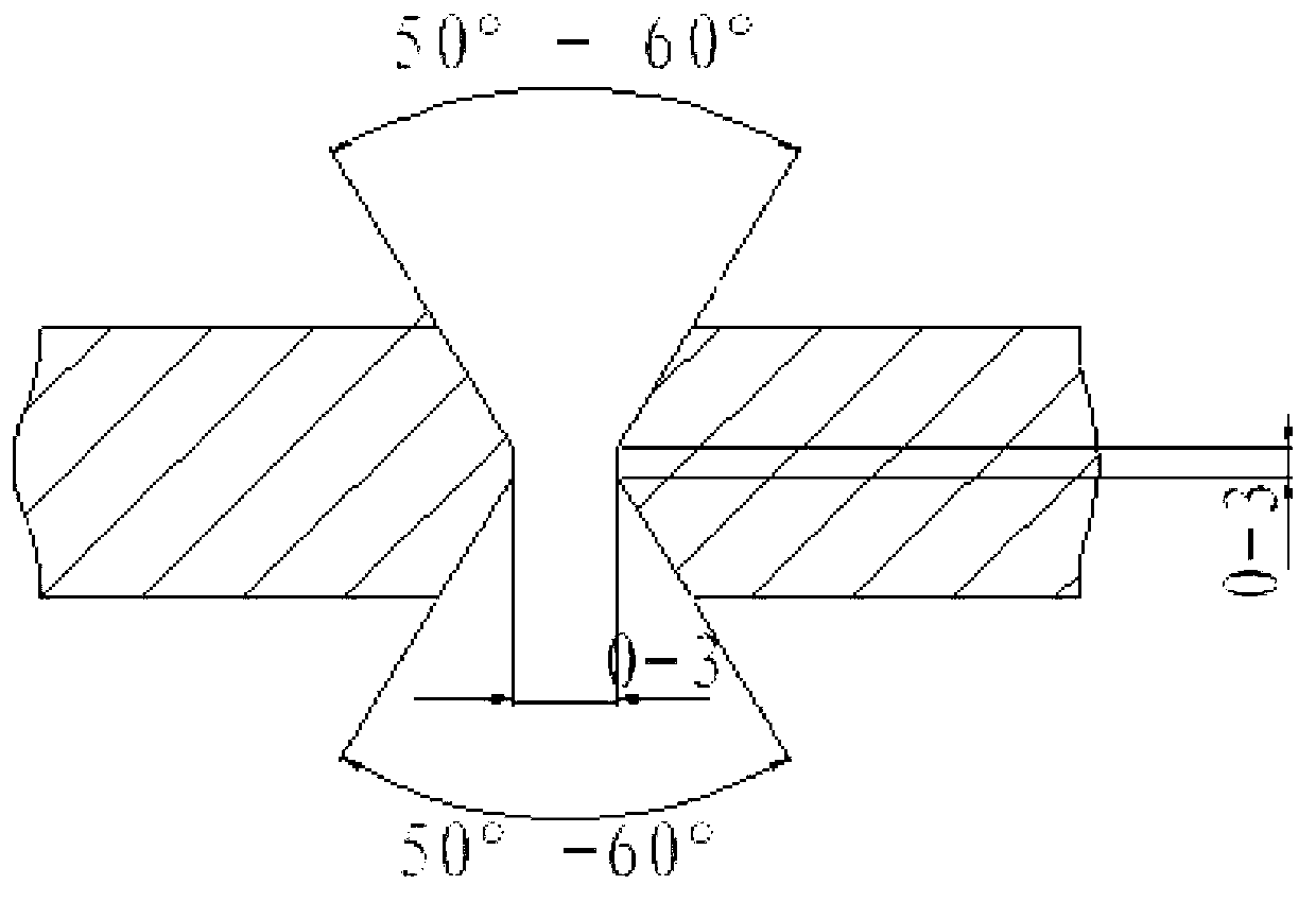 Welding method for lengthening H-shaped steel of railway freight platform wagon chassis