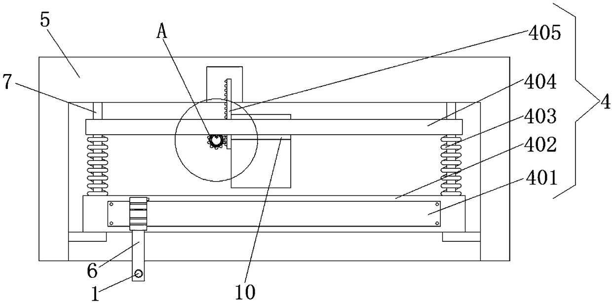 Medicine roller based on deformation of elastic element so as to change pressure