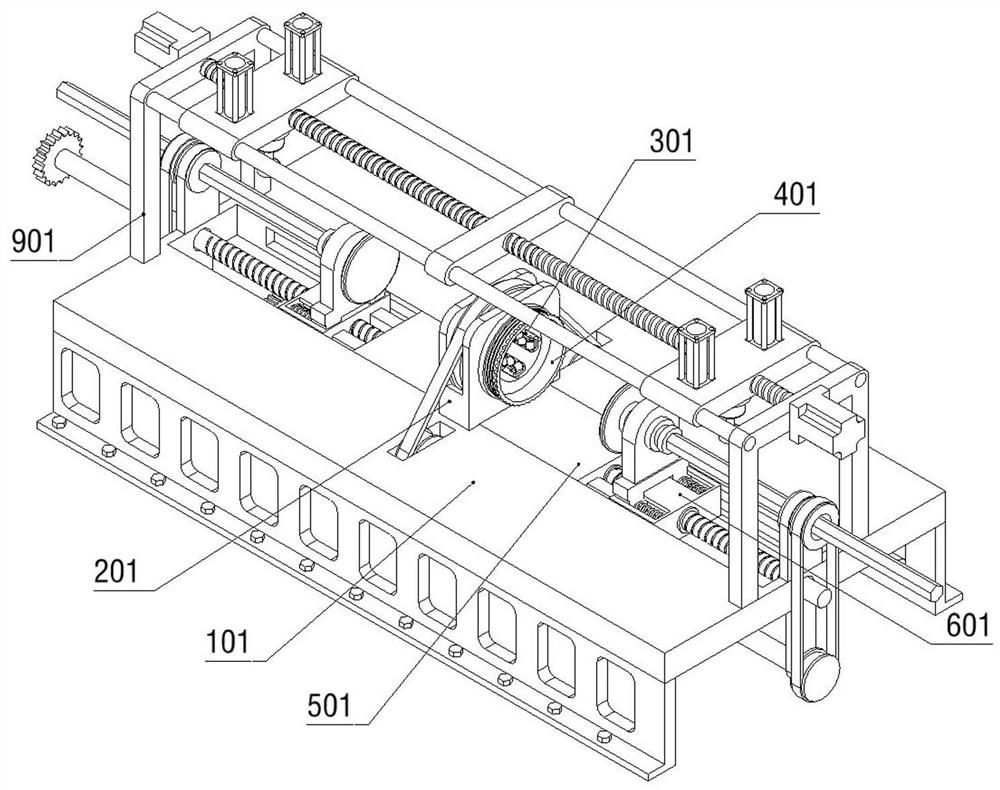 Combined grinding device for rotating surface and adjacent surface of metal workpiece