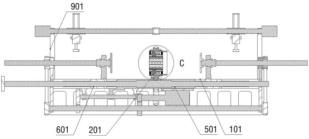 Combined grinding device for rotating surface and adjacent surface of metal workpiece