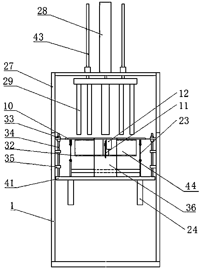 Improved bag folding device of bag making machine