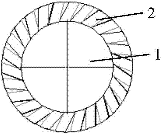 Asymmetric air turbine applicable to Asian sea oscillating water column type wave energy generator