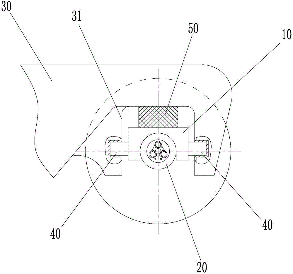 Bogie and track vehicle provided with same