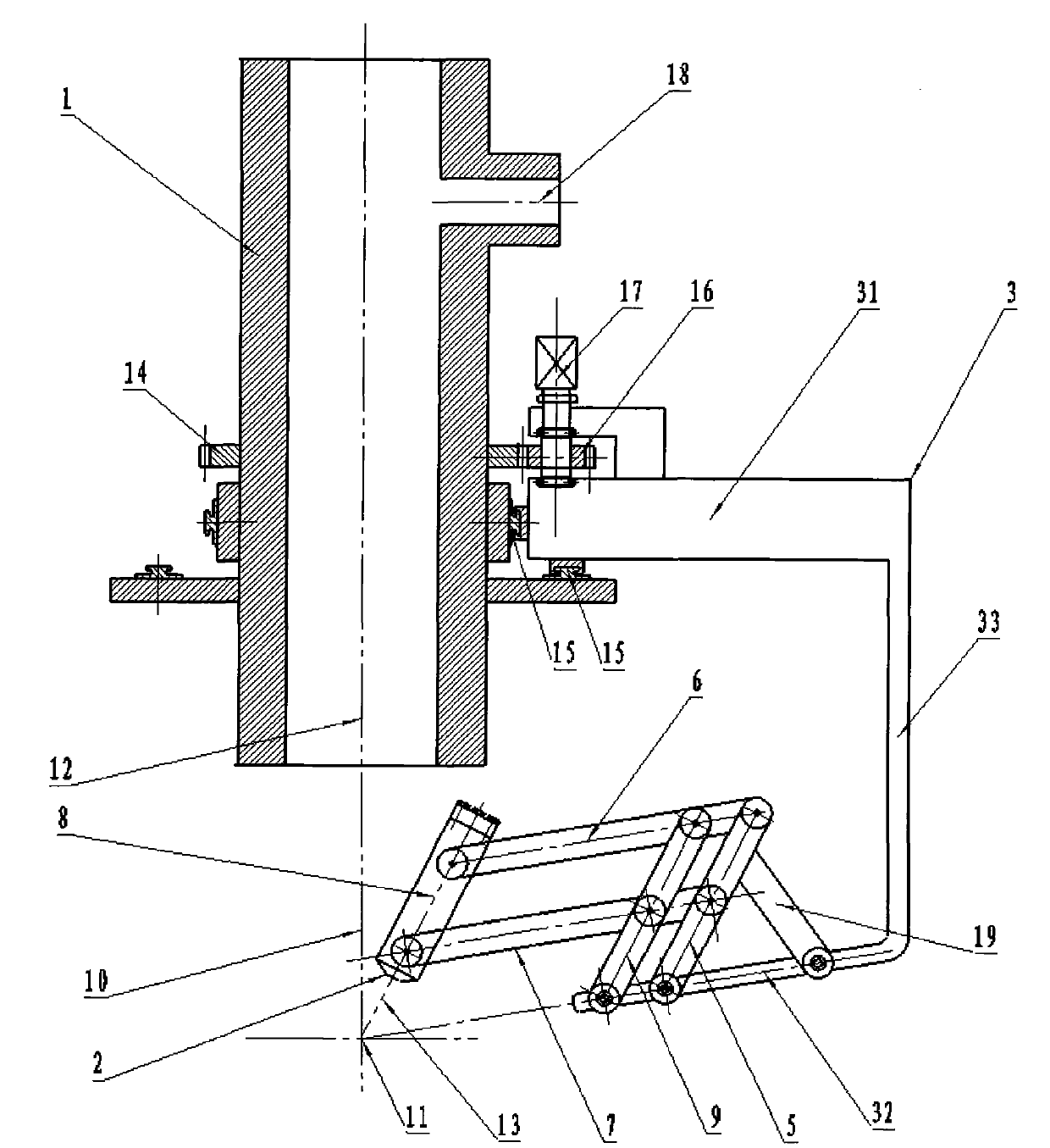 Laser cladding lateral powder feed processing head