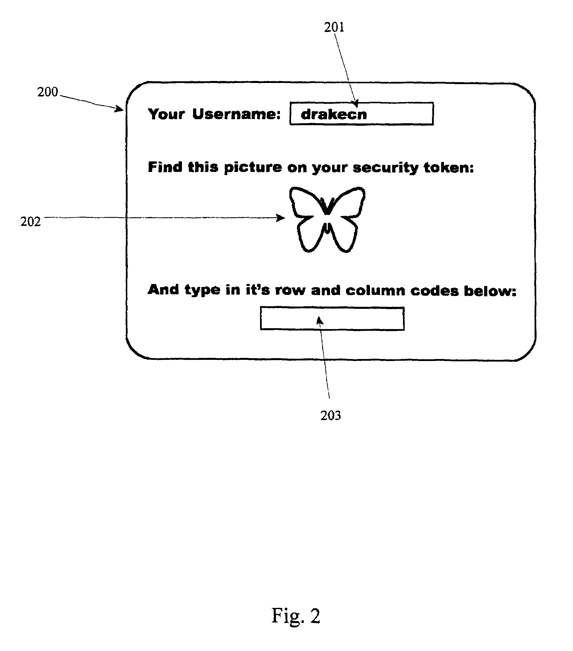 Computer security using visual authentication