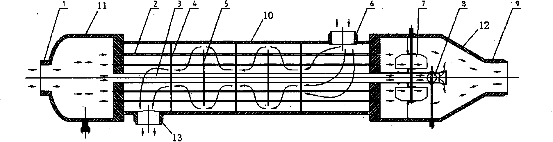 Fixed tube-sheet heat exchanger with temperature control function