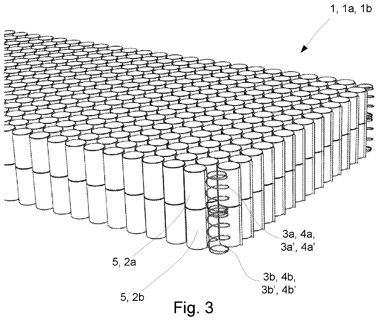 Reinforced pocket spring mattress