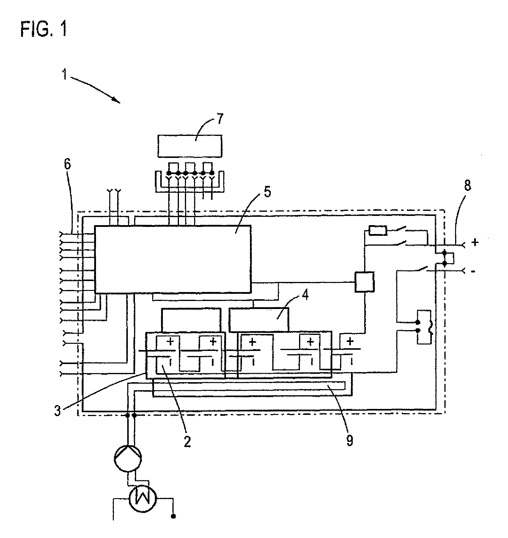 HV-battery, in particular traction battery for a vehicle